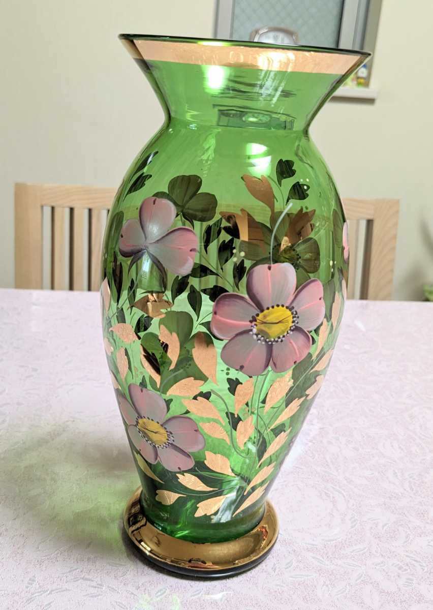 チェコスロバキア製 ボヘミアングラス花瓶 | iins.org