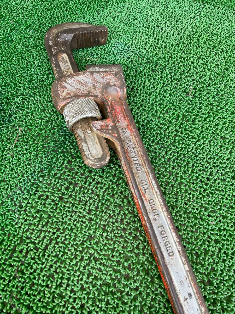  used HIT 900mm aluminium pipe wrench mega wrench pipe wrench piping tool 