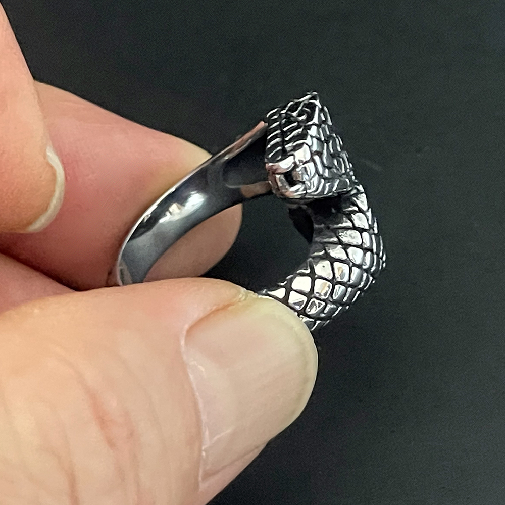 リング スネーク 双頭 大蛇 蛇 スネーク メンズ ステンレス アクセサリー 指輪_画像10