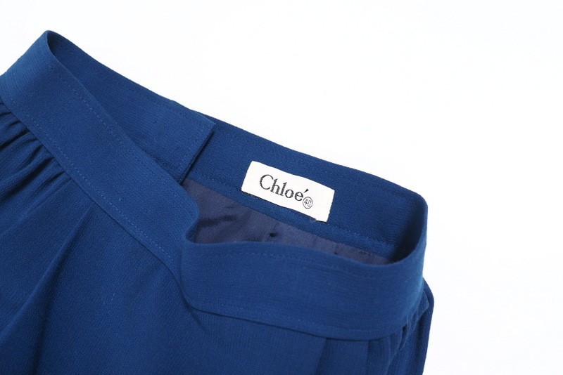 ポイント5倍 【Chloe】クロエ スカート/ブルー&ネイビー | www