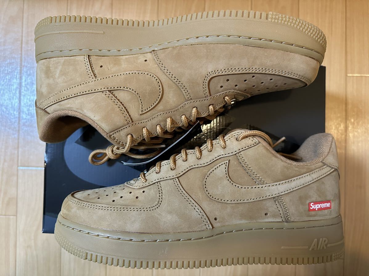 26cm Supreme Nike Air Force 1 Low W SP Flax/Wheat シュプリーム