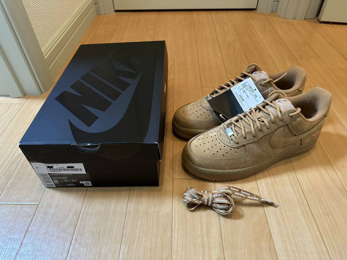 26cm Supreme Nike Air Force 1 Low W SP Flax/Wheat シュプリーム ナイキ エア フォース 1  エアフォース1 ロー フラックス ウィート 茶色