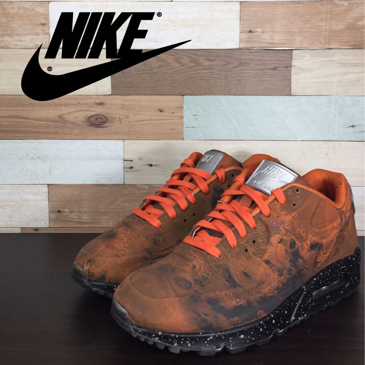 箱付き NIKE AIR MAX 90 QS ナイキ エア マックス 90 クイックストライク マーズランディング オレンジ マグマ U07312 CD0920-600 26cm