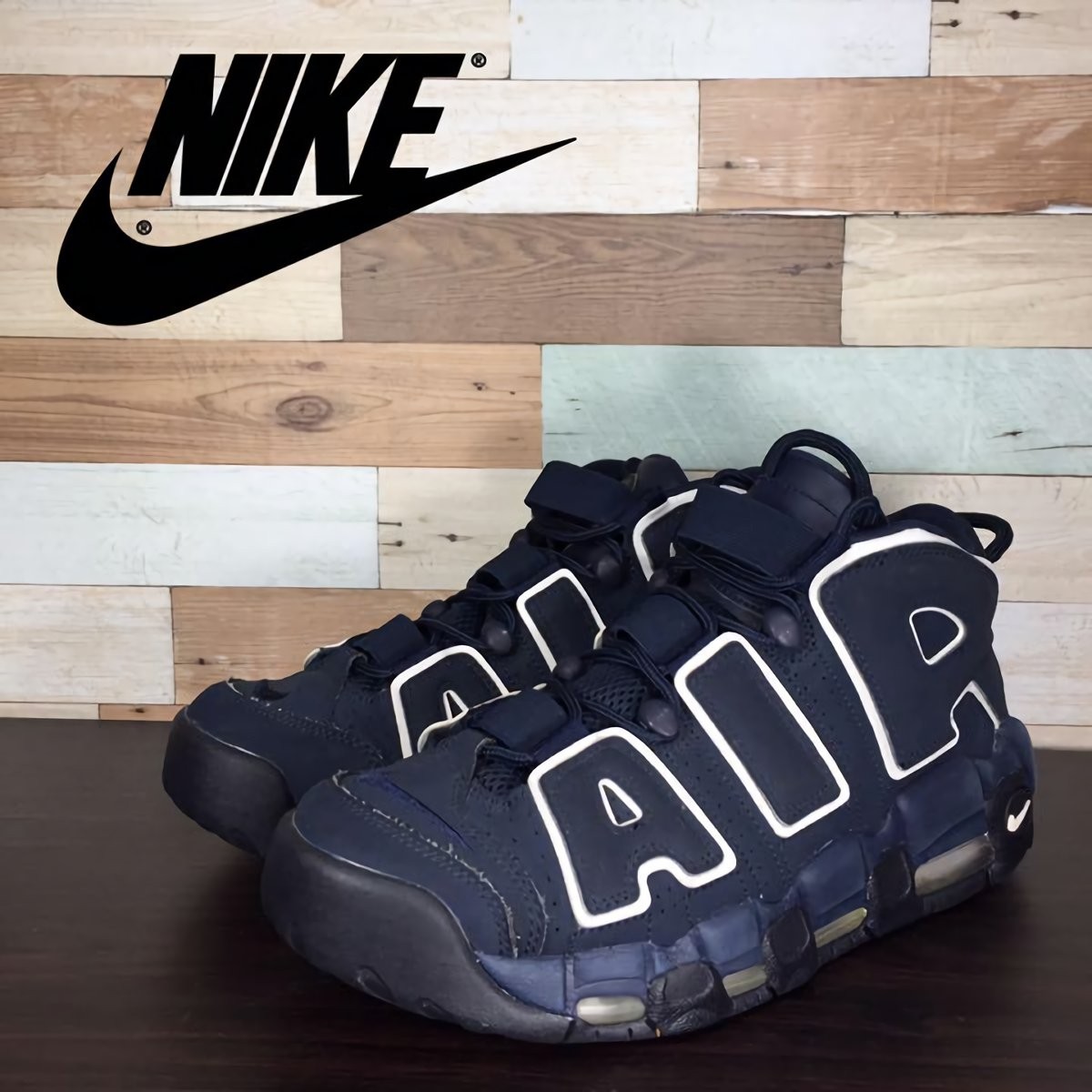 NIKE AIR MORE UPTEMPO 96 ナイキ エア モアアップテンポ 96 紺 ネイビー 白 ホワイト U08722 921948-400 27cm