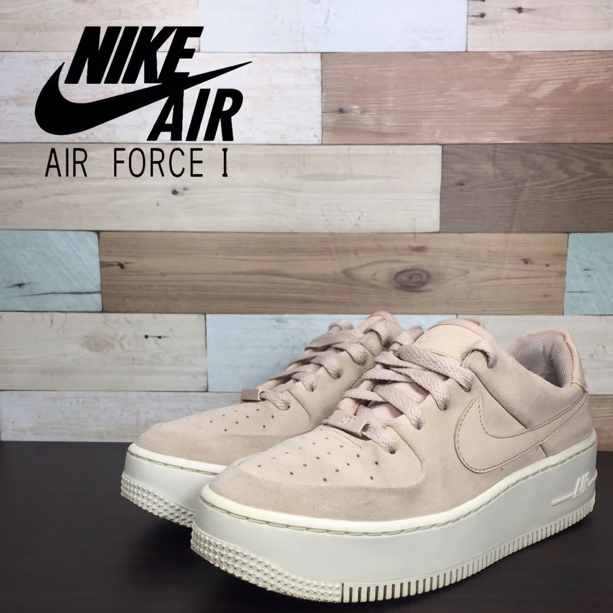 NIKE AIR FORCE 1 SAGE LOW ナイキ エアフォース 1 セージ ロ ーカット ピンク スエード パステル U08807 AR5339-201 23.5cm