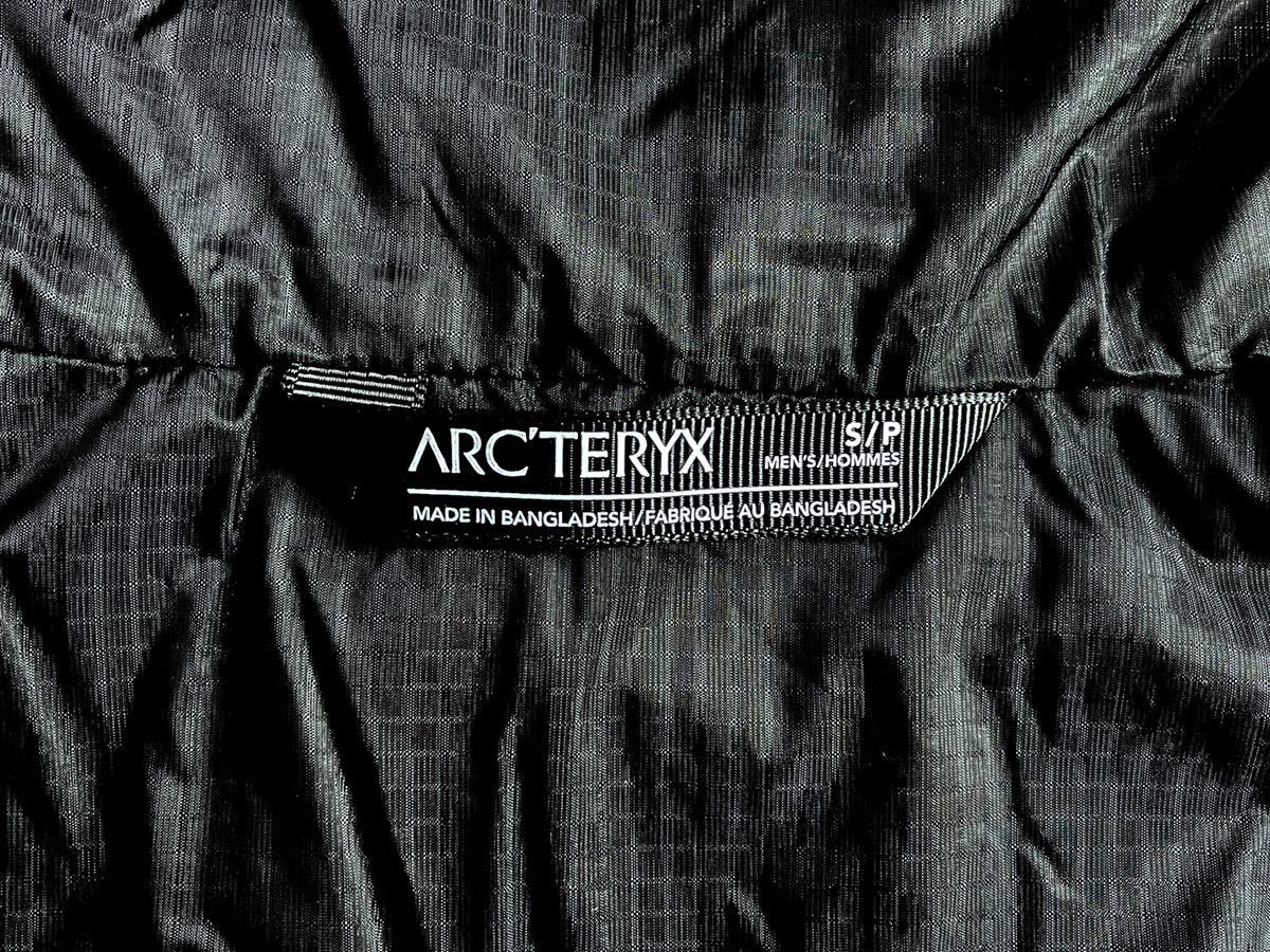 【2022モデル 新品 国内正規】ARC'TERYX Nuclei FL Jacket Men’s Black Small アークテリクス ニュークレイ ジャケット ブラック 黒 S_画像6