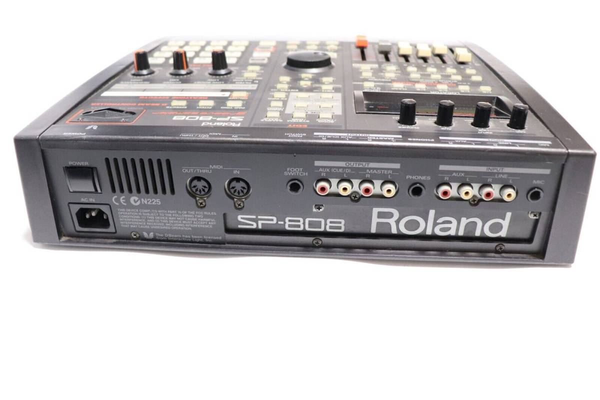 Roland sp-808ex サンプラー 動作は確認済み、ただし訳あり_画像4