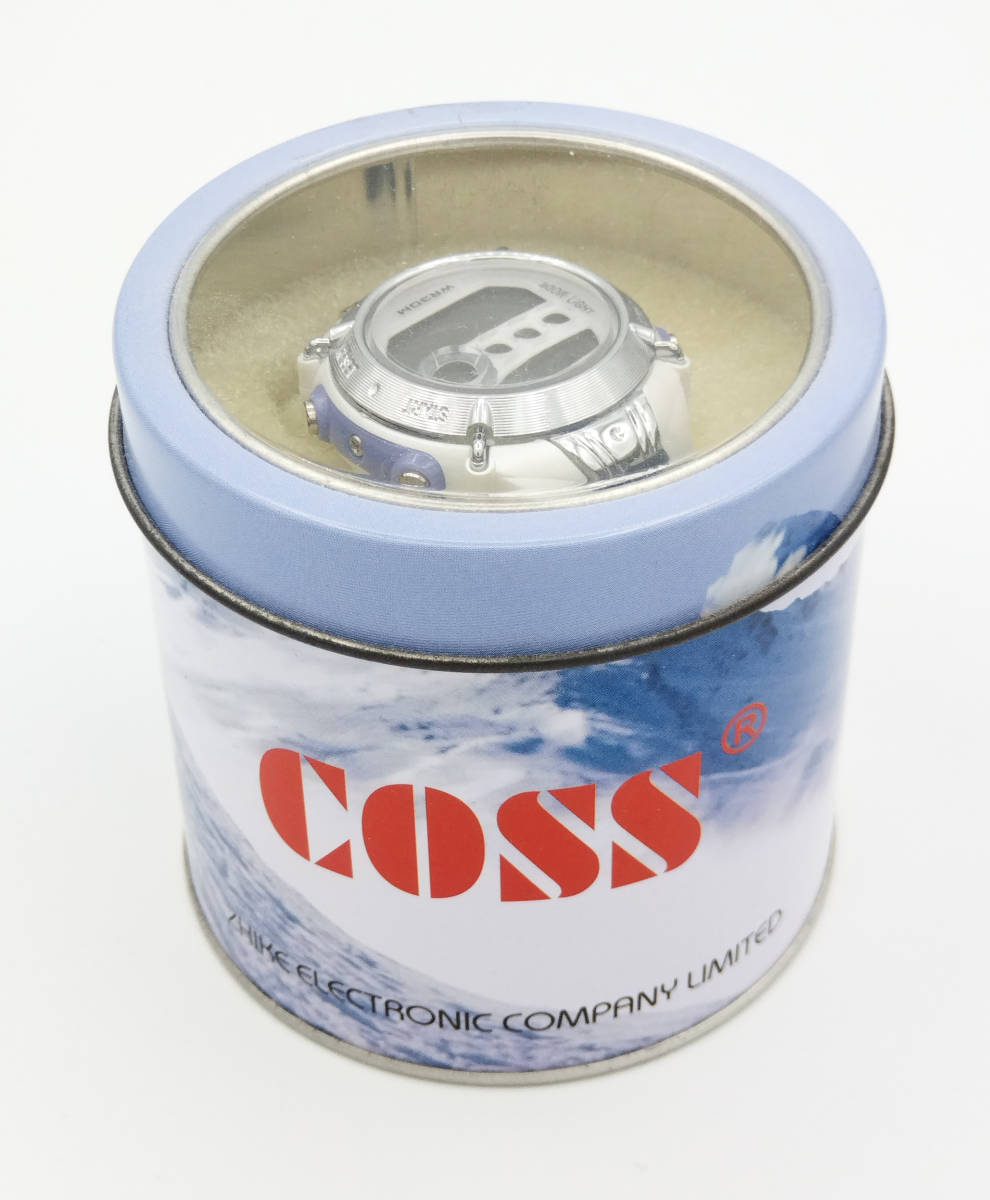 [ unused goods ]COSS wristwatch blue case attaching * prize gift * blue color 