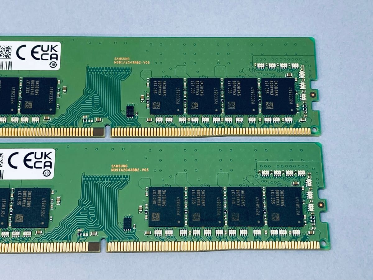 SAMSUNG PC4-3200AA-ED2-11 DDR4 ECC Unbuffered 16GBx2枚(計32GB