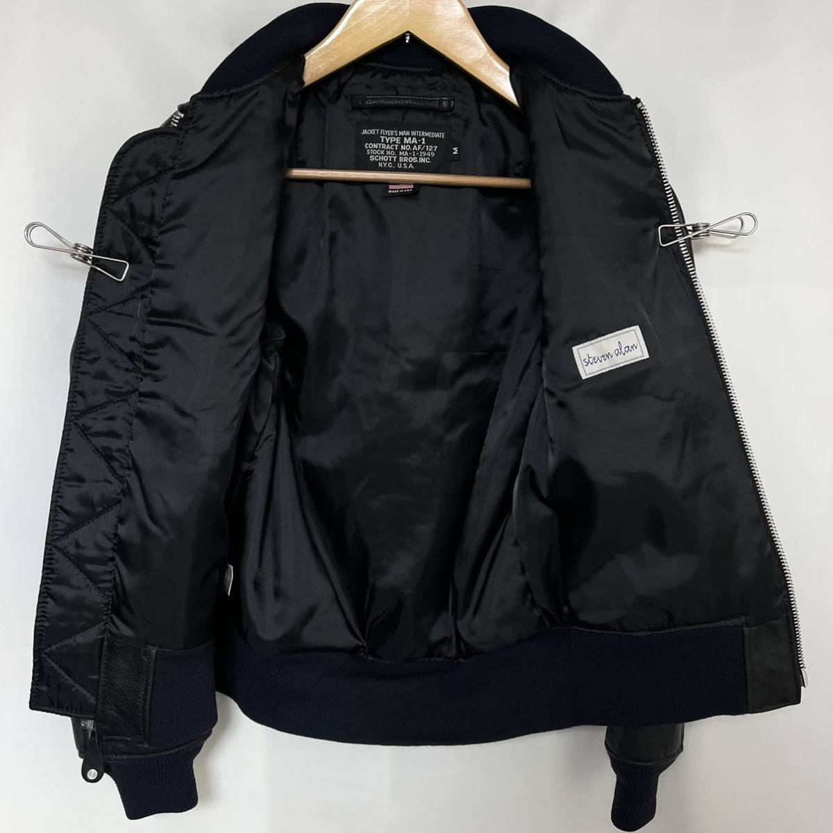 Schott × Steven alan ショット スティーブンアラン 別注 BOMBER