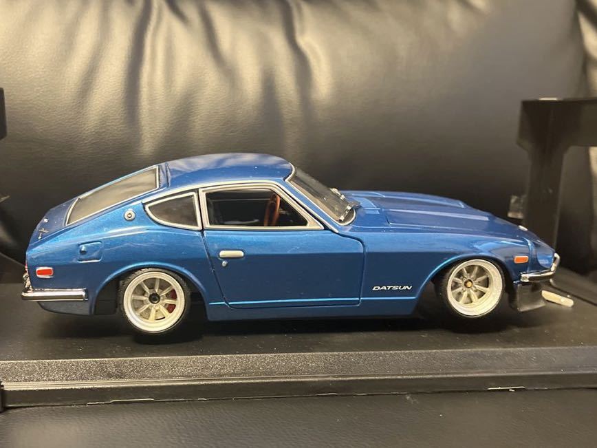  beautiful goods 1/18 1971 Datsun 240Z Datsun Nissan Fairlady Z Watanabe wheel modified custom lowdown NISSAN FAIRLADYZ die-cast old car 