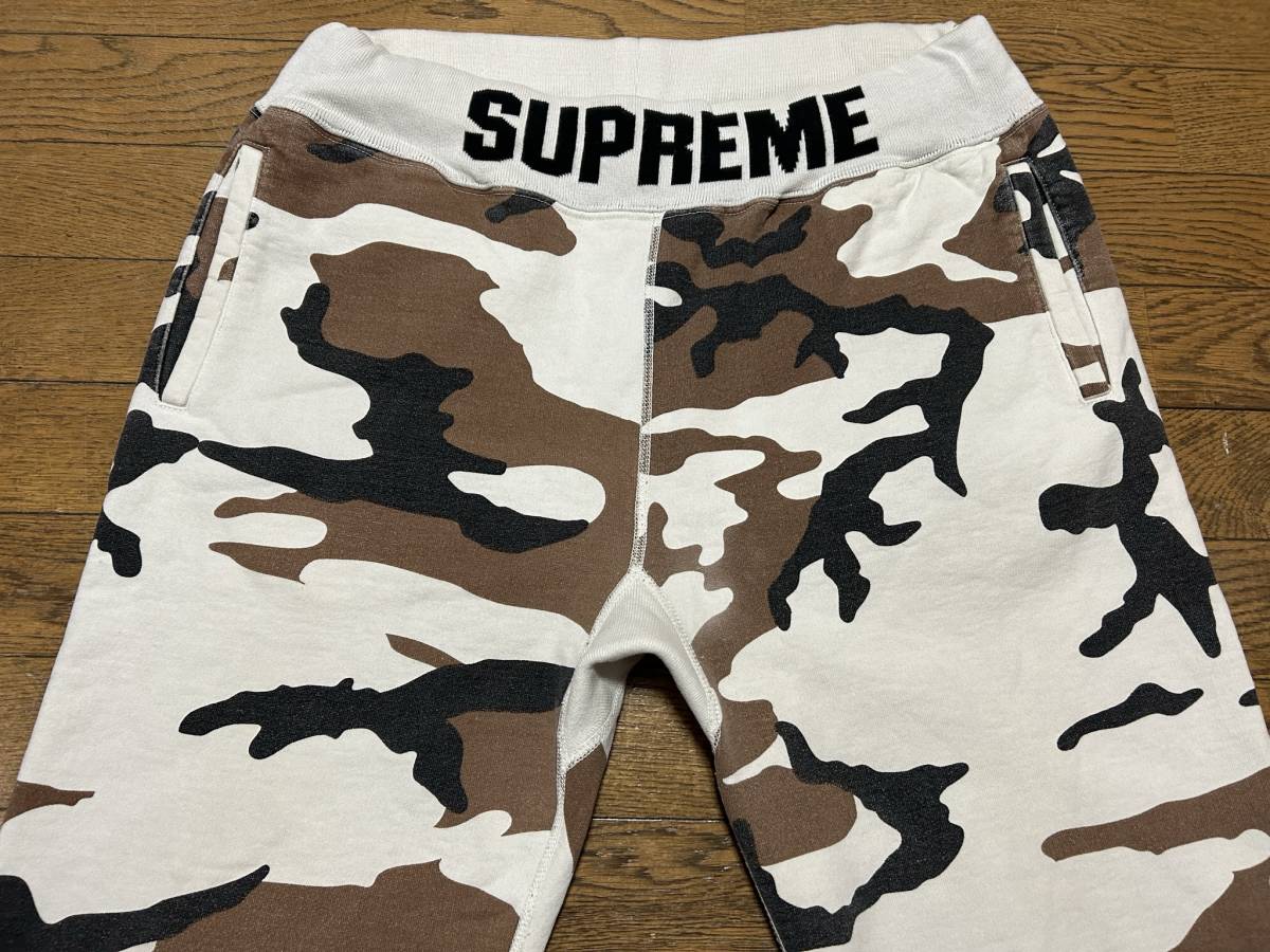 ※Supreme シュプリーム Rib Logo Sweatpant 迷彩 カモフラージュ スウェット パンツ ブラック カナダ製 L BJBC.B_画像5