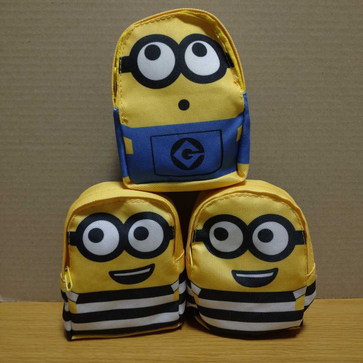 minion minions ミニ ミニリュック セット ポーチ カラビナ リュック インテリア 飾り 置物 ミニオン ミニオンズ コレクション interior_画像1