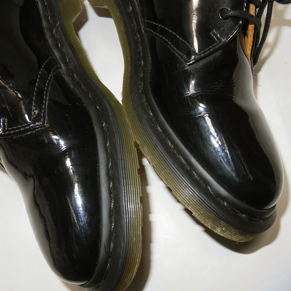 Dr.Martens × BEAMS 別注 パテント3ホールシューズ 7 美品 21713 定価26,400円 エナメル ドクターマーチン ビームス_画像8