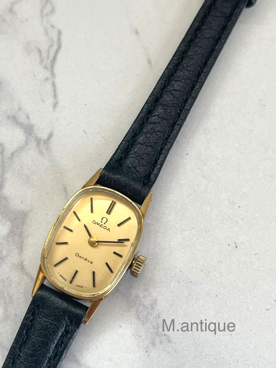 OH済】OMEGA Geneveオメガ ジュネーブ アンティーク手巻き腕時計