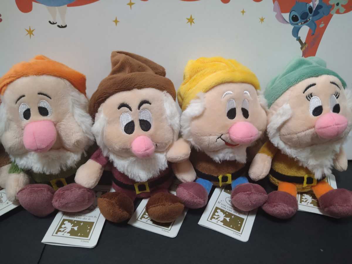 七人の小人 ウォルト・ディズニー生誕110周年記念 ビーンズコレクション ぬいぐるみ 白雪姫 せんせい くしゃみ ごきげん てれすけ