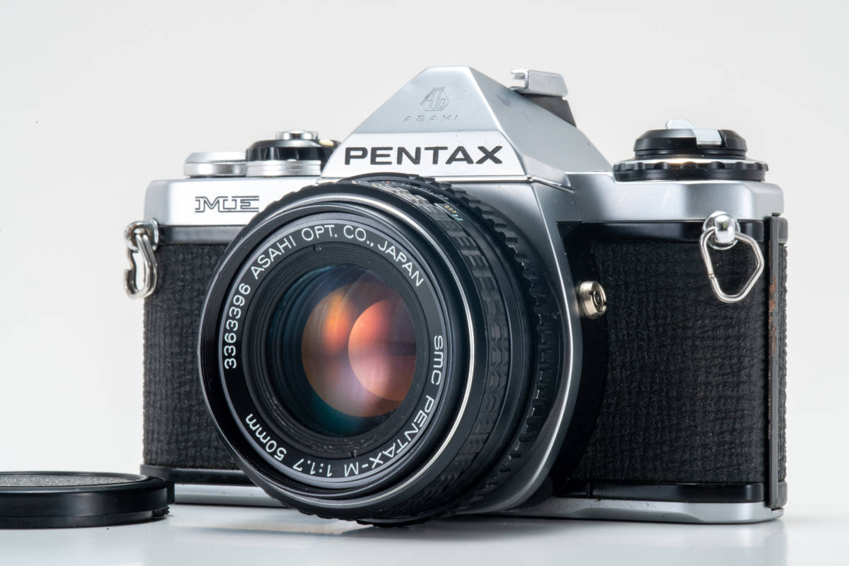 #118 PENTAX ME 35mmフィルムカメラw/smc PENTAX-M f1.7 50mmマニュアルフォーカスレンズ 標準レンズセット