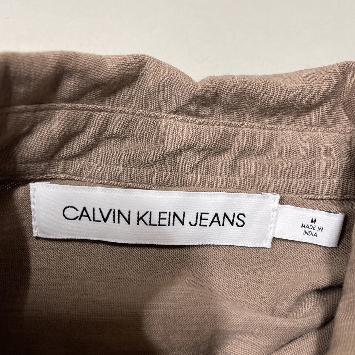 CALVIN KLEIN JEANS カルバンクライン ジーンズ 半袖シャツ ポロシャツ Mサイズ スラブ 未使用 メンズ_画像3