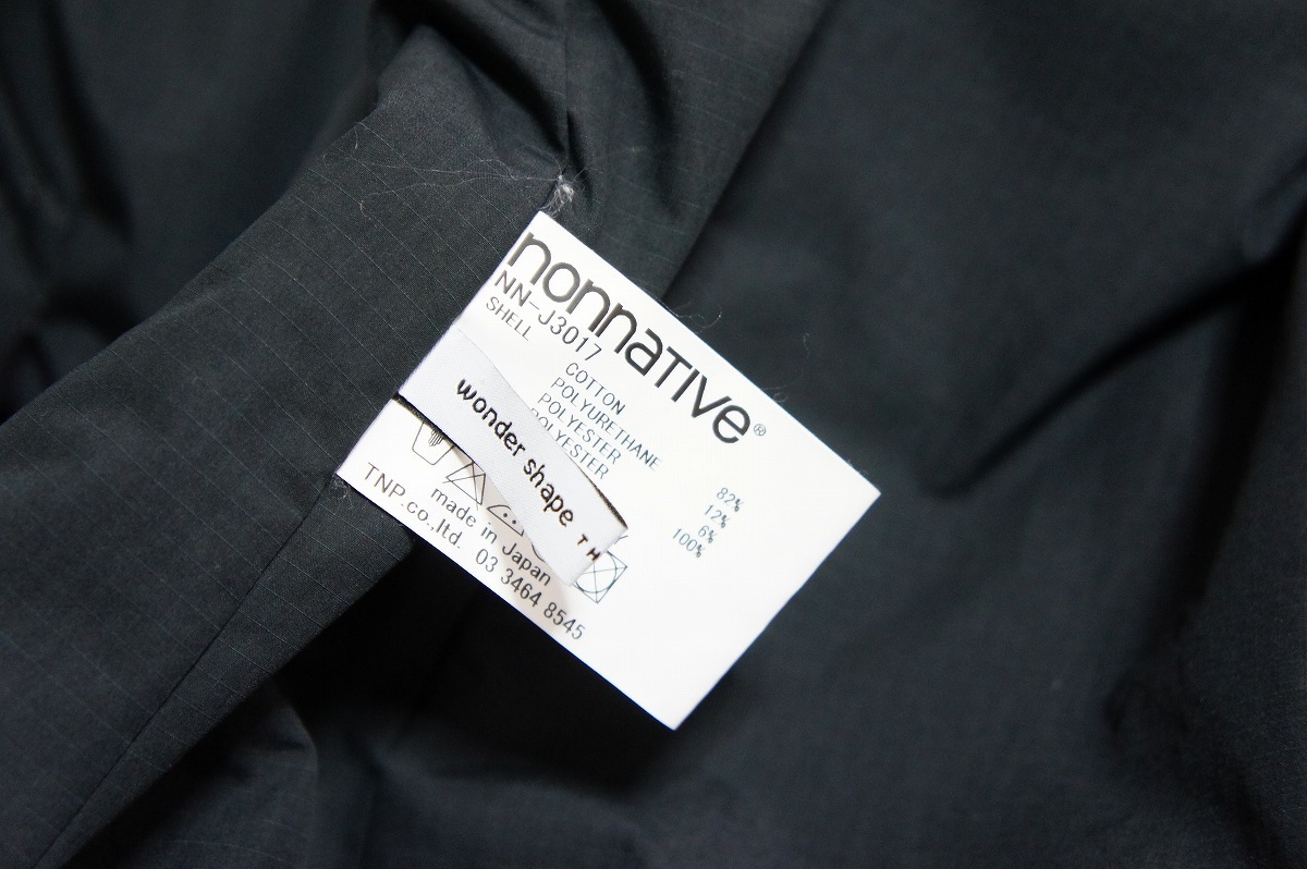 16AW nonnative Nonnative SAILOR HALF COAT C/P TWILL 2WAY STRETCH sailor half coat NN-J3017 size 0 202N