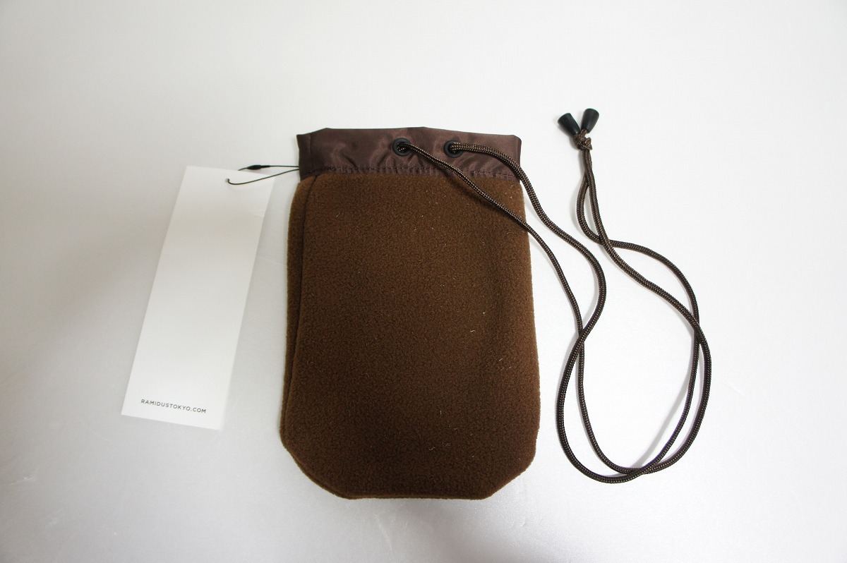  new goods RAMIDUSlamidasBROWN MINI POUCHsakoshu Mini pouch shoulder bag tea Brown 207N