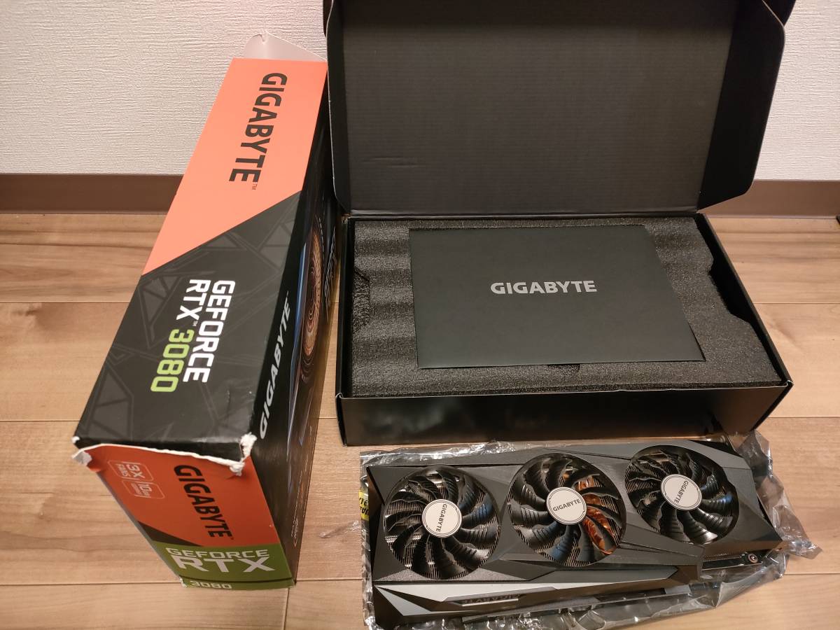 良品】GIGABYTE GV-N3080GAMING OC-10GD【箱なし】-