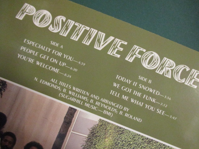 ★ Positive Force ： Positive Force LP ☆ (( 80's Sugarhill Funk / 「We Got The Funk」収録 / 落札5点で送料無料_画像3