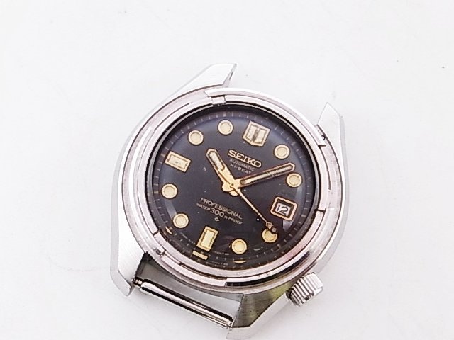 s059 ヴィンテージ　SEIKO　300m プロフェッショナルダイバー　Hi-BEAT 6159-7000 稼働品　ベゼル欠品　USED_画像1