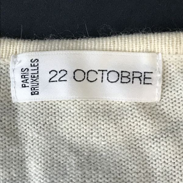  Tokyo стиль *22OCTOBRE* Anne gola20%/ длинный рукав кардиган [women*s size -2/ слоновая кость ]/ Van du- Okt -bru/Tops/Shirts*BH243