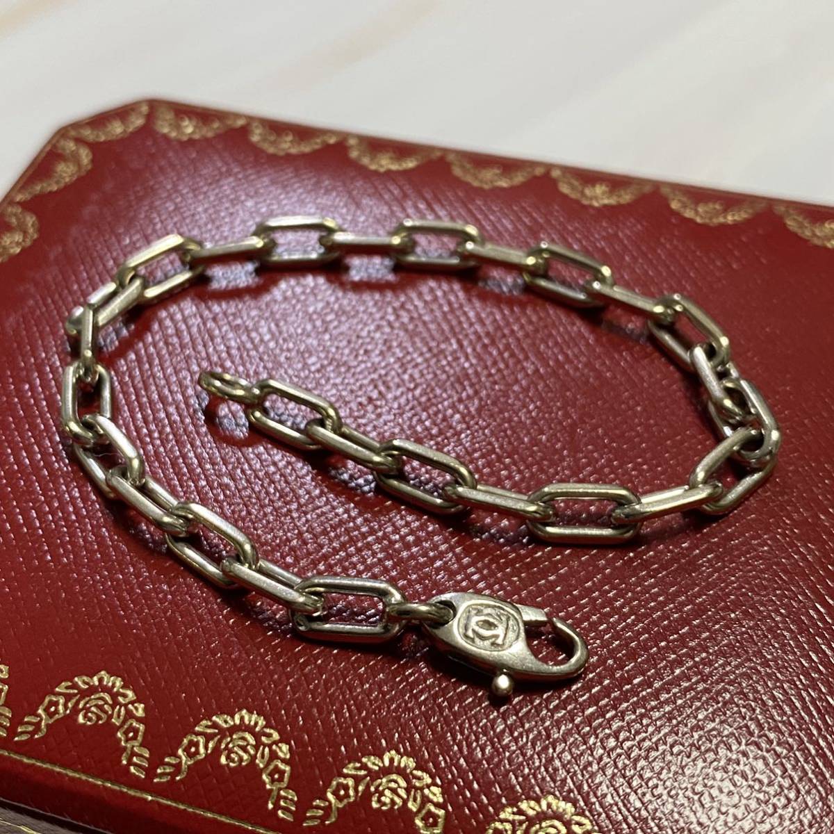 即納！最大半額！ カルティエ Cartier K18WG ブレスレット