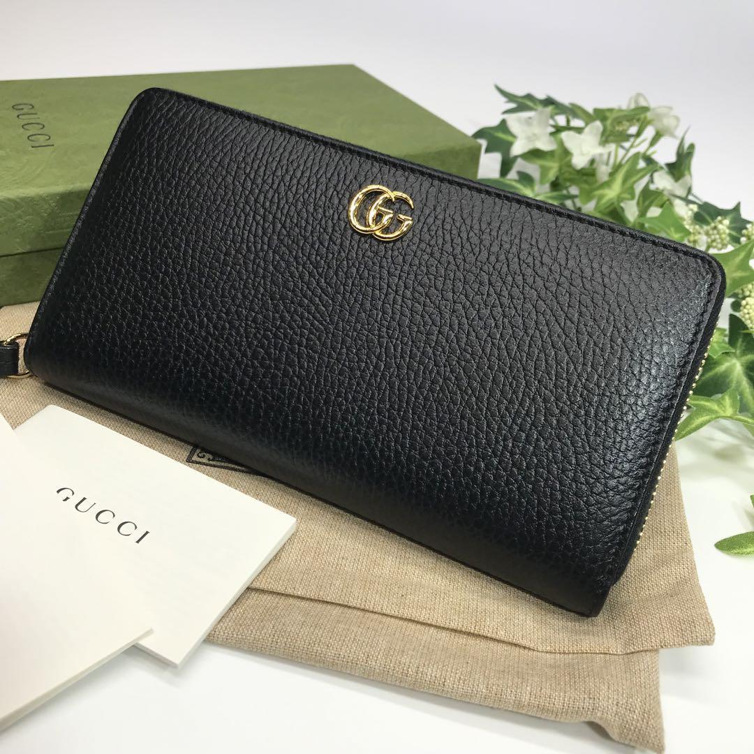 お得お買い得 Gucci - GUCCI レザー ジップアラウンドウォレット 長