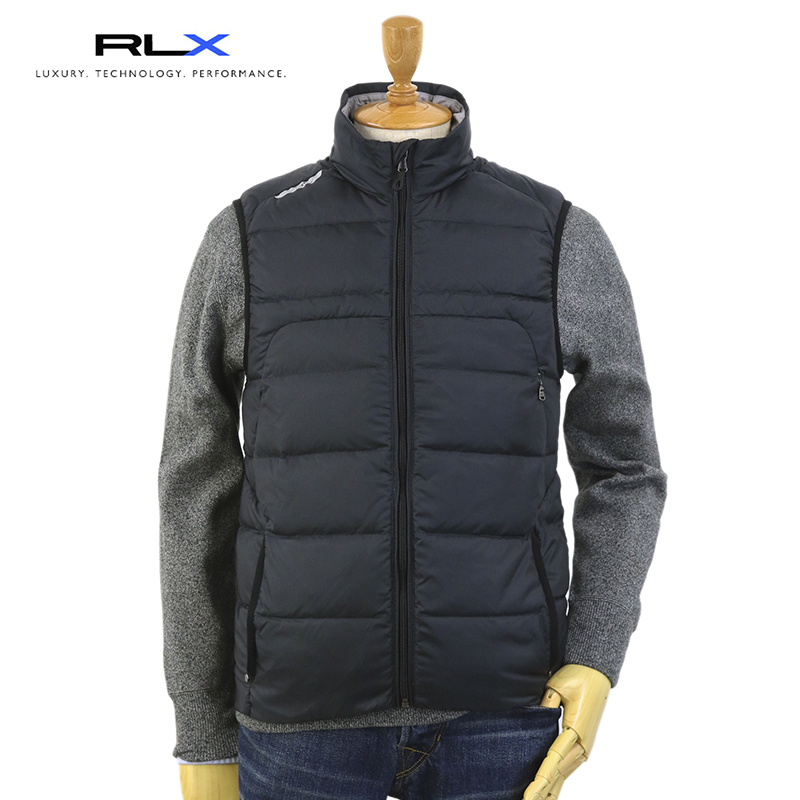 新品 アウトレット b627 Mサイズ 黒 RLX ダウンベスト polo ralph lauren ポロ ラルフ ローレン