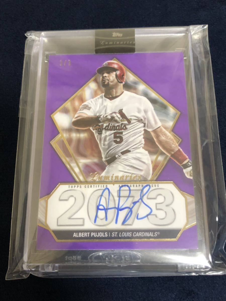 激レア!3枚限定 Topps Luminaries 2022 ALBERT PUJOLS 直筆サイン