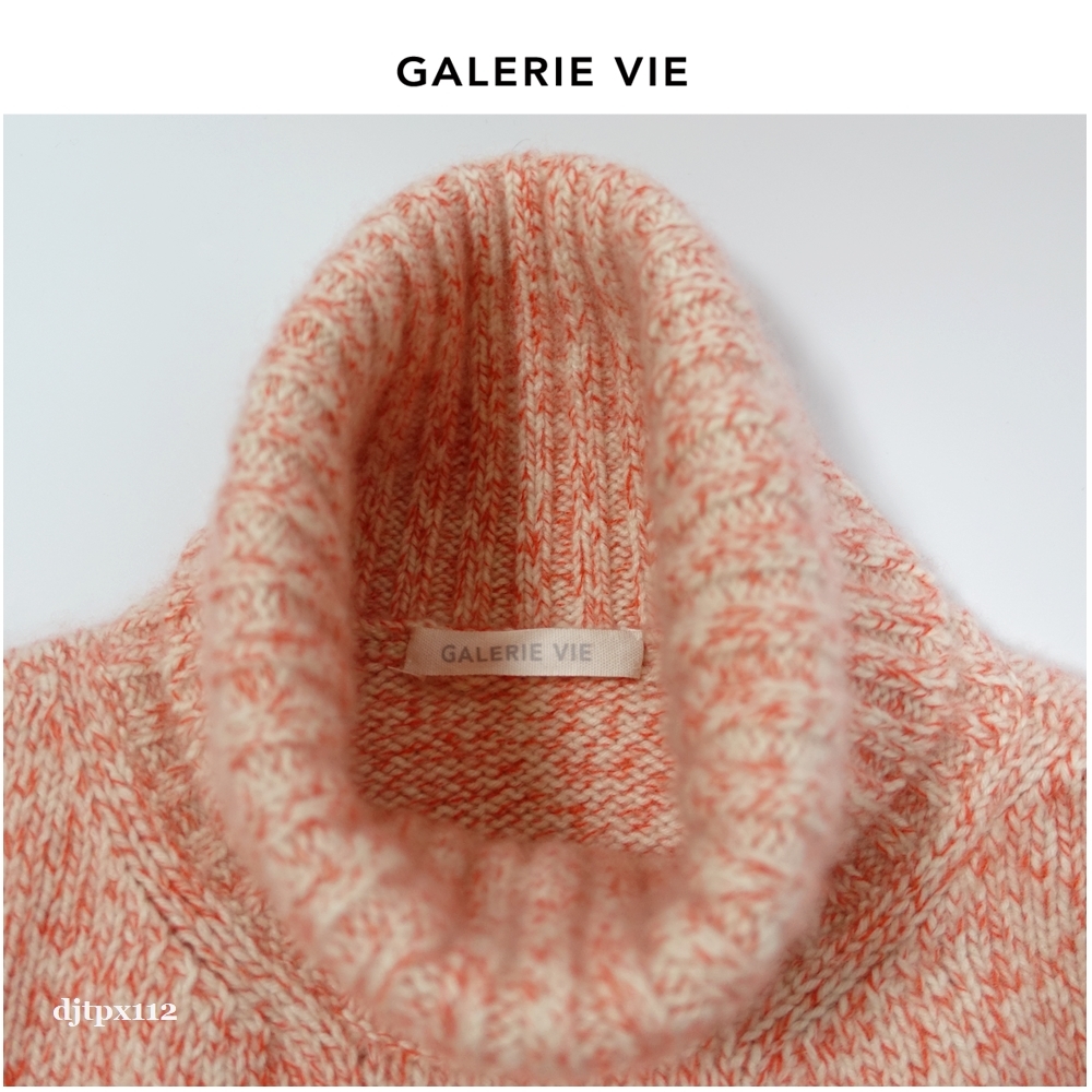 新入荷 美品*GALERIE VIE*カシミヤ100% ハイネックプルオーバー