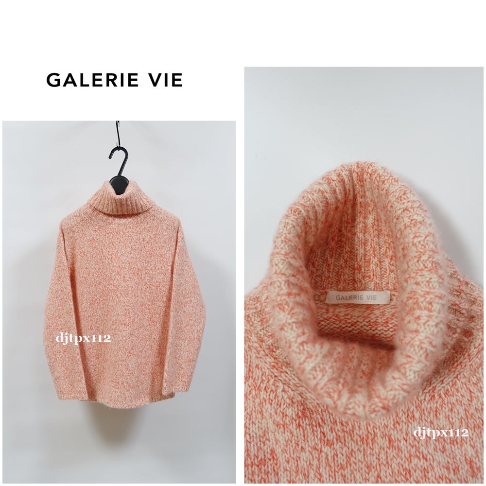 新入荷 美品*GALERIE VIE*カシミヤ100％ ハイネックプルオーバー