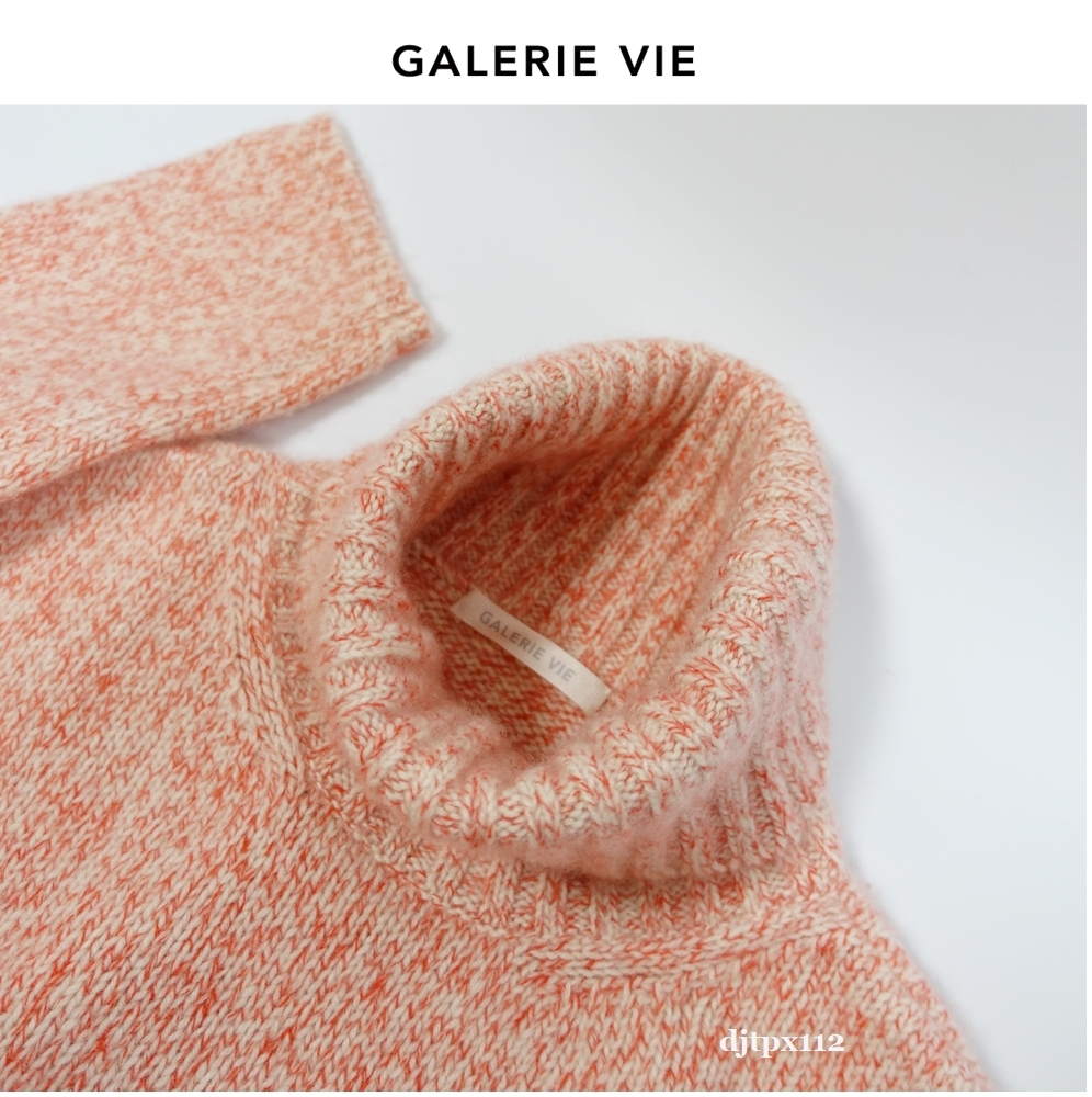 新入荷 美品*GALERIE VIE*カシミヤ100% ハイネックプルオーバー
