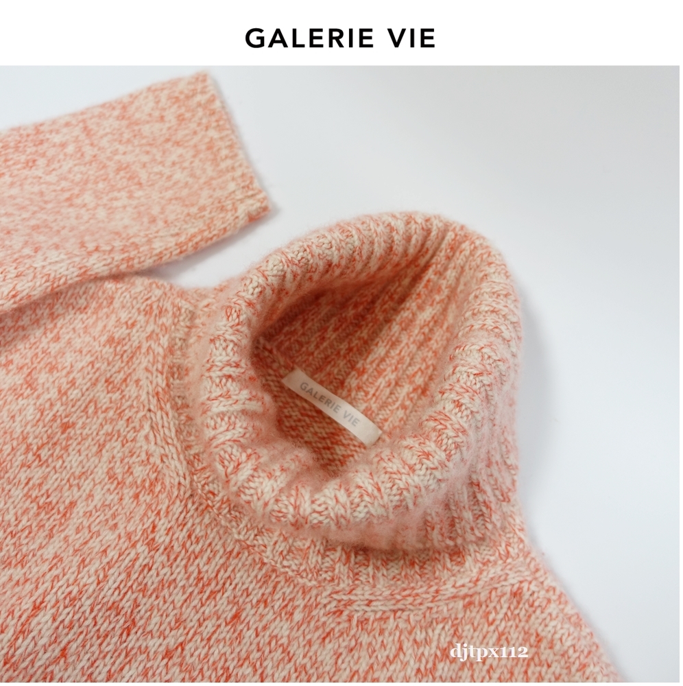 新入荷 美品*GALERIE VIE*カシミヤ100％ ハイネックプルオーバー