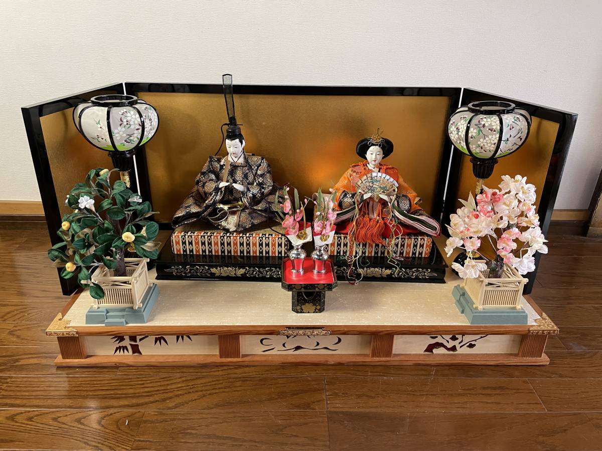 直送商品 『雛人形 ひな祭り』親王飾りセット 桃山 伝統人形 ひな人形