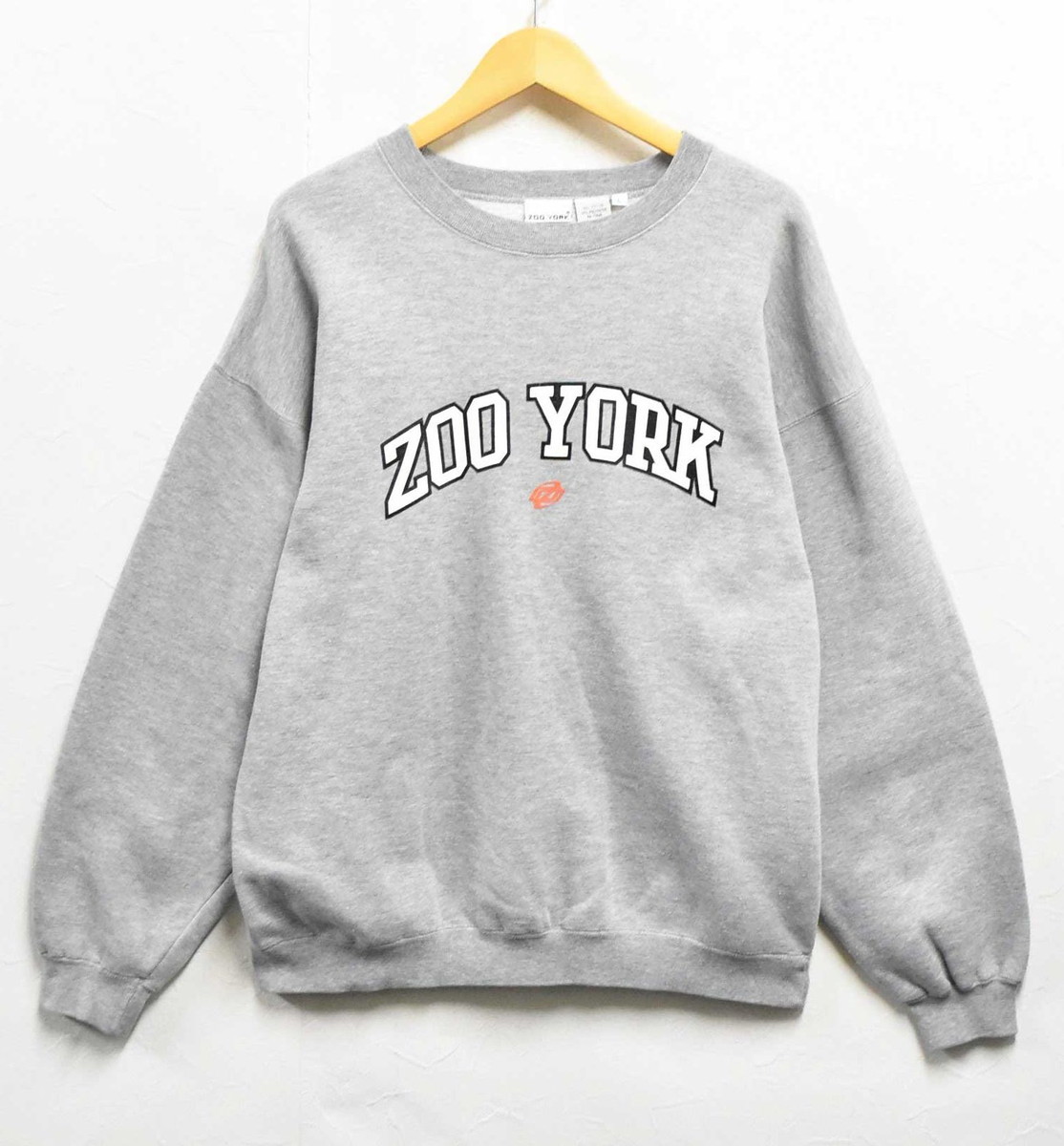 ZOO YORK ズーヨーク プルオーバー スウェット ヘザーグレー メンズL(35670