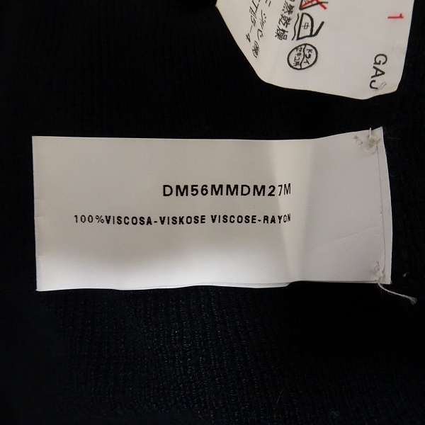 #anc アルマーニコレツィオーニ ARMANICOLLEZIONI ニット セーター 40 黒 半袖 ハイネック イタリア製 花柄 薄手 レディース [745685]_画像5