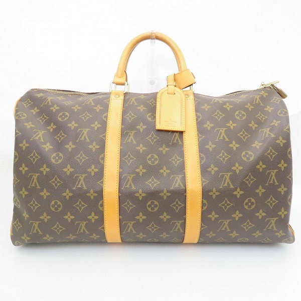 #apb ルイヴィトン LOUISVUITTON ボストンバッグ 旅行かばん キーポル 50 茶系 モノグラム ユニセックス [633668]の画像1