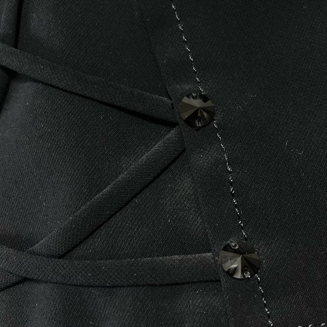 #ancita задний Italiya брюки 11 чёрный стразы biju- женский [788636]