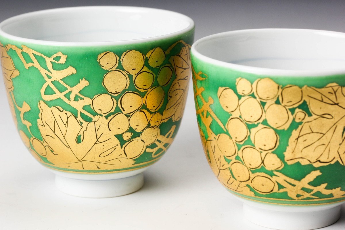 小野珀子作 金襴手 振出 巾筒 共箱 共布 略歴付 茶道具 www
