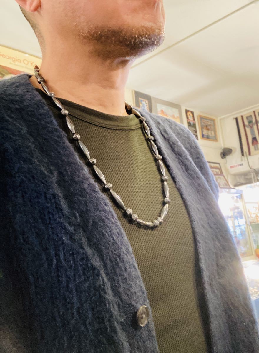 USAインディアンジュエリーNAVAJOオールドスタイルナバホパールSILVER