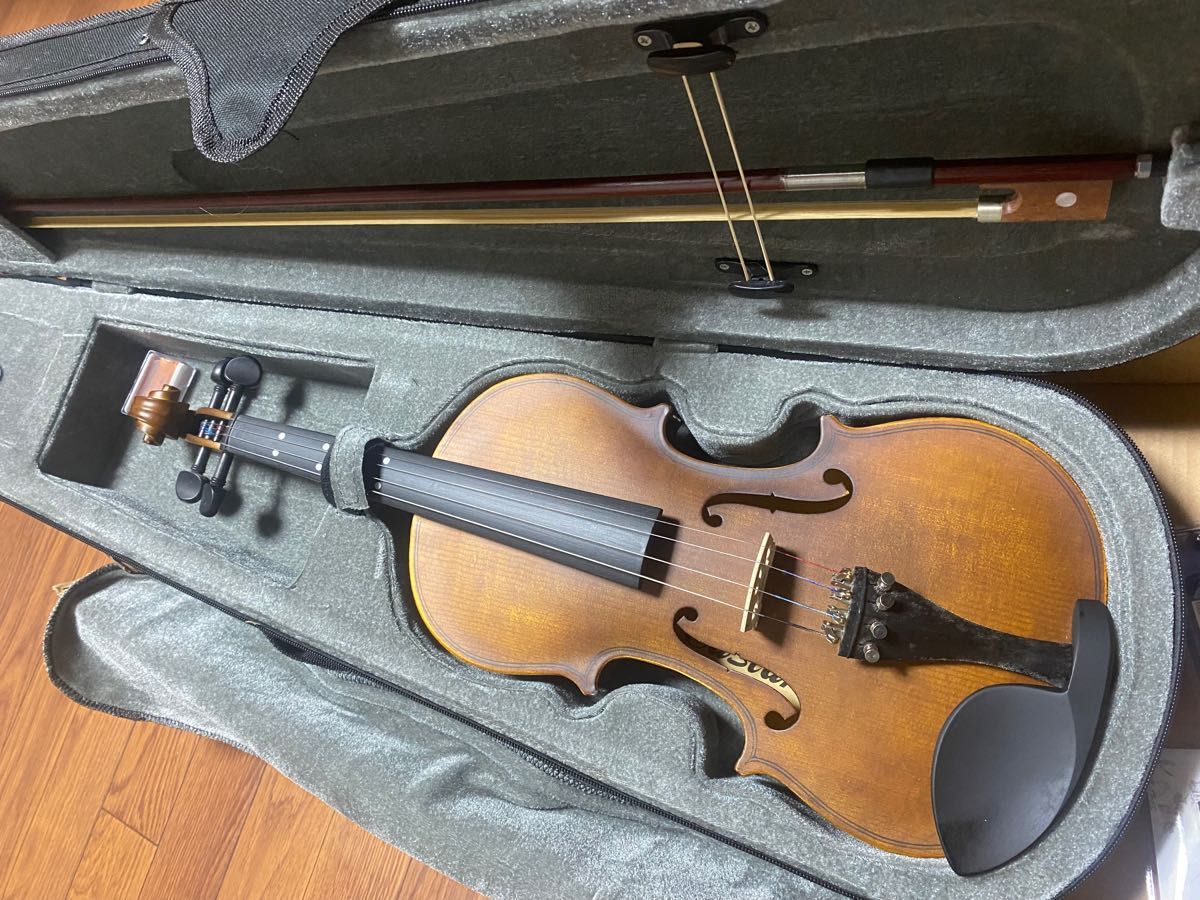 再値下げ:Eastarバイオリン 4/4 単板 バイオリンセット ケース付　付属品付