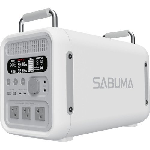 SABUMA SB-S2200 ポータブル電源 純正弦波 SB-S2200 大容量 2258Wh 最大出力4000W 別売オプションでソーラーパネル充電可　キャンプ