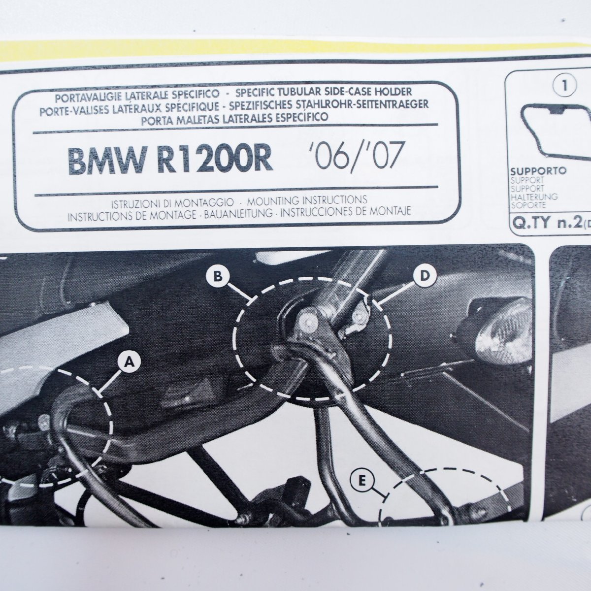 BMW R1200R 07-14年GIVI パニアケース フィッティングPLX688サイドボックス サイドキャリア モノラック_画像4