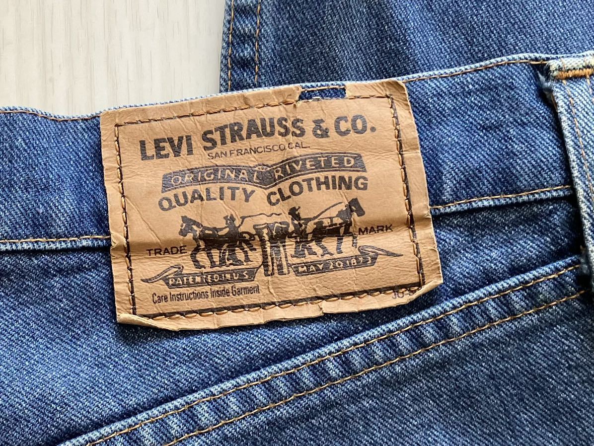 即決 W31 90's リーバイス Levi's 512-42 ソフトジーンズ レーヨン混デニム 1994年製 秋冬 太めのストレート アンチフィット 廃盤 日本製_画像7