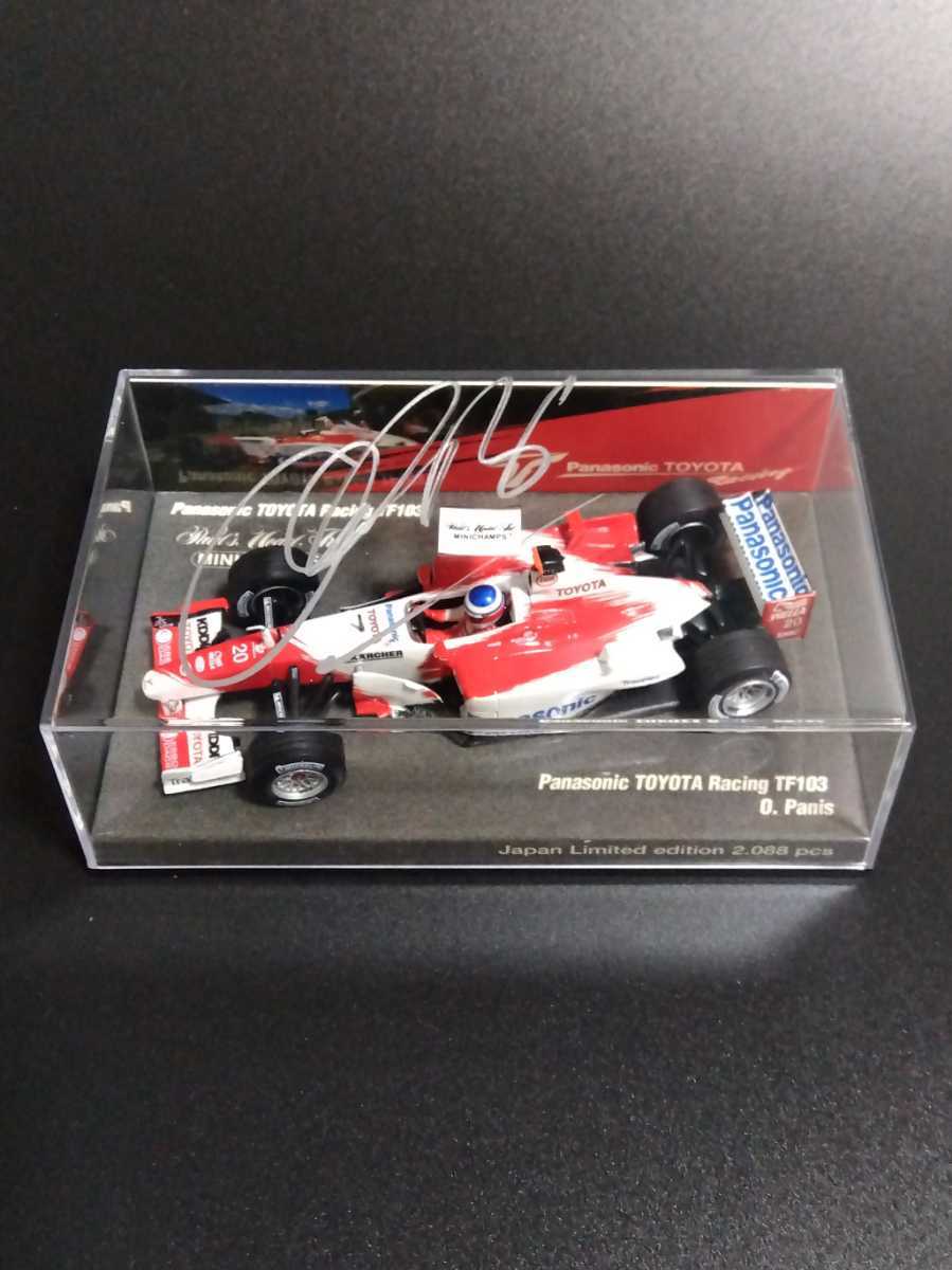 ミニチャンプス オリビエ・パニス トヨタTF103 直筆サイン入り 1/43 ミニチャンプス オリビエ・パニス トヨタTF103 直筆サイン入り 1
