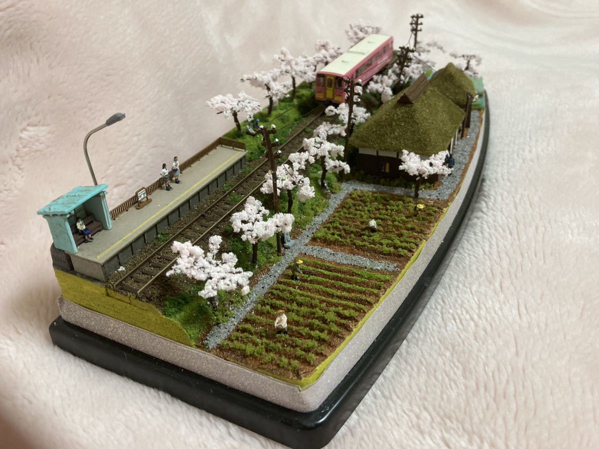 Yahoo!オークション - Nゲージ ジオラマ展示台「桜並木の Yahoo!オークション - Nゲージ ジオラマ展示台「桜並木の