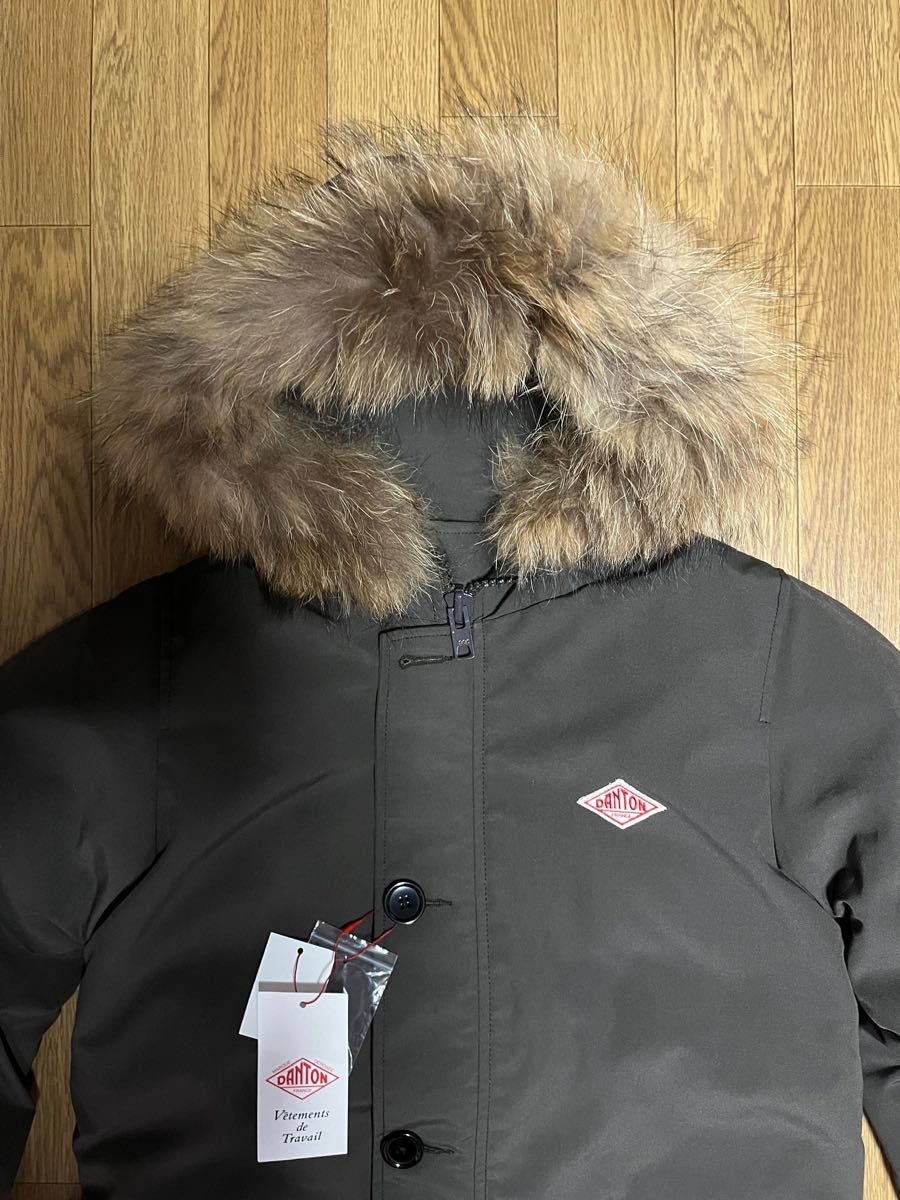 オシャレ 新品タグ付き DANTON タッサーダウンジャケット レディース